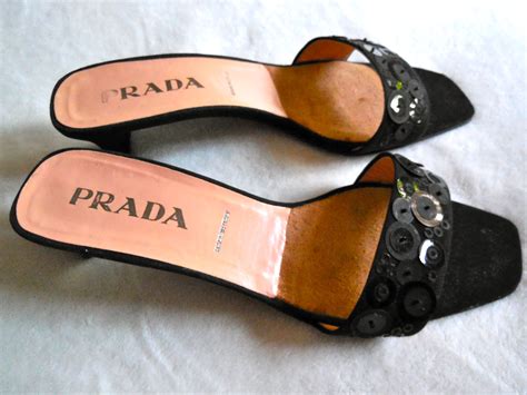 vintage prada black mules|Vintage Prada Shoes .